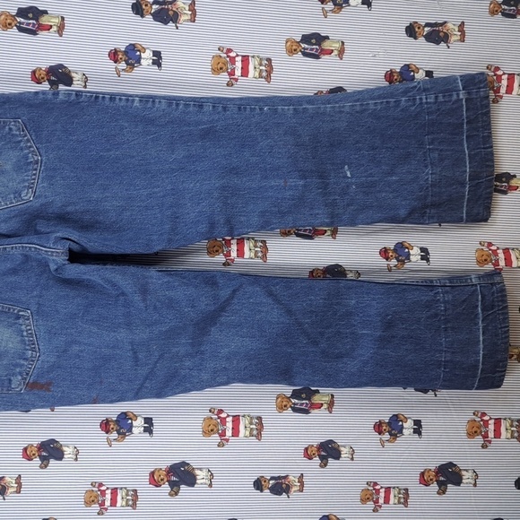 Vintage 60s 70s Levi's 646 orange tags hight waisted bellbottom flare jeans S 30 - Picture 2 of 8